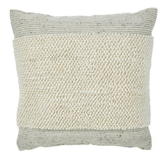 Gray/White / Throw Pillow, complete pillow front - 1