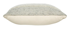 Gray/White / Throw Pillow, side view - 3