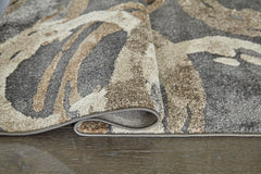 Multi 59" x 83.75", rolled rug backing detail - 8