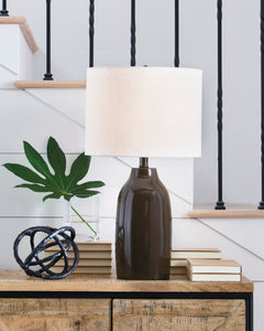 Brown table lamp, product view 2 - 2