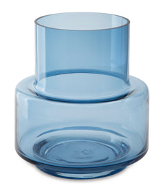 Dark Blue 9.75-inch height vase, product view 2 - 2