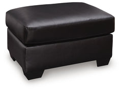 Midnight, complete ottoman angled view - 1