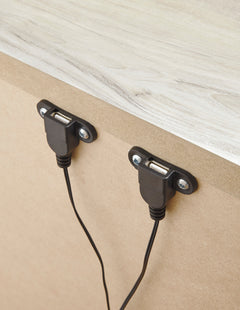 Whitewash, rear USB charging connection detail - 2