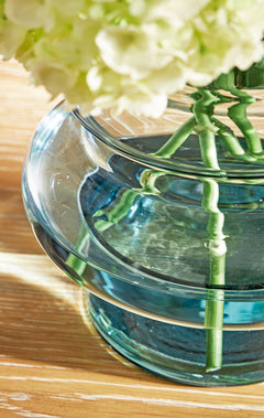 Blue 7.5-inch height vase, product view 3 - 3