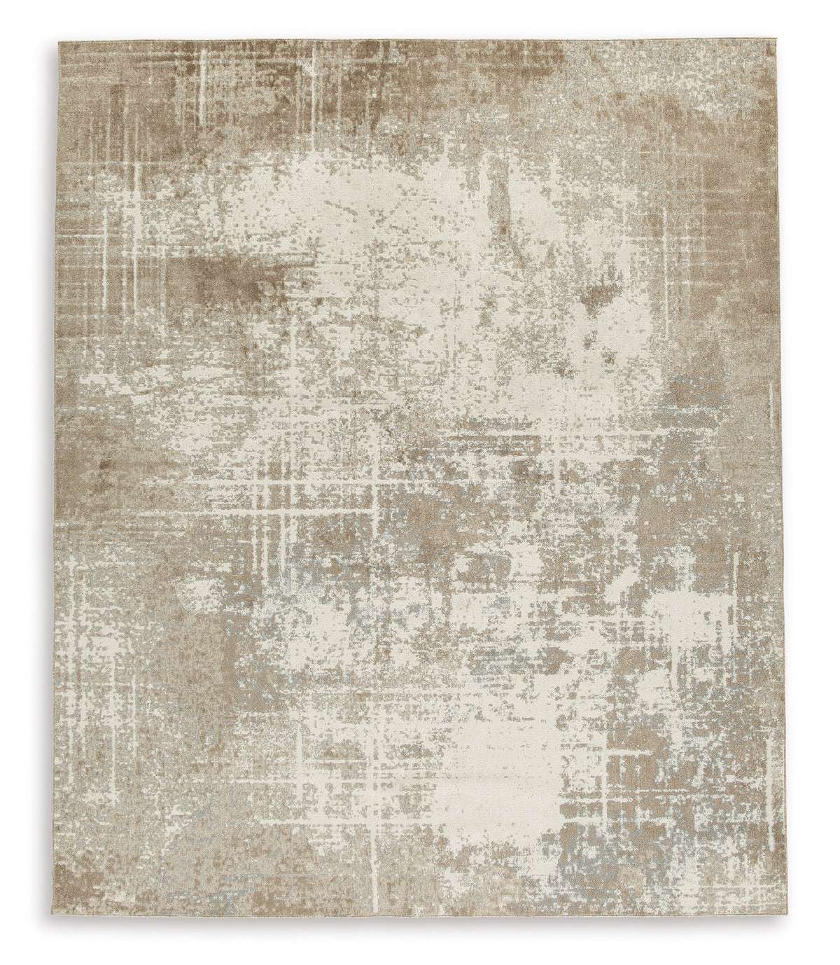 Tan/Brown/Gray 94.25" x 122.5", complete rug product view