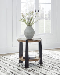 Light Brown/Black end table, product view 2 - 2