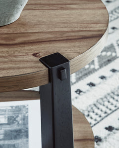 Light Brown/Black end table, product view 3 - 3