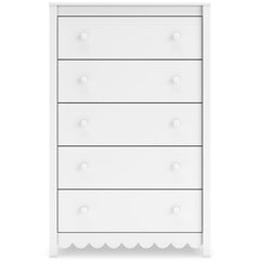 White, full front view of chest - 3