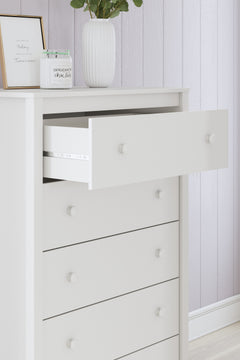 White, open drawer detail in room - 4