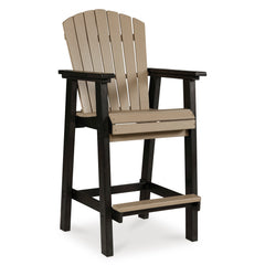 Black/Driftwood, individual bar stool angled view - 3