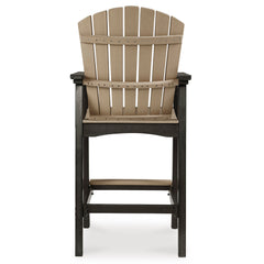 Black/Driftwood, individual bar stool rear view - 4