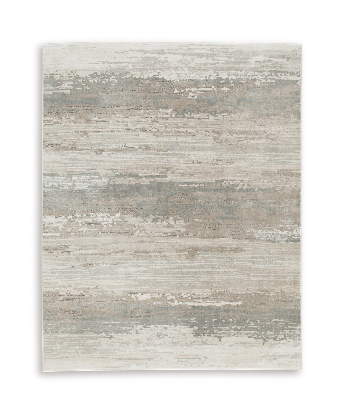 Gray/Taupe/Beige 108" x 144", complete rug design; representative size