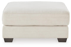 Birch, front view of complete ottoman - 2