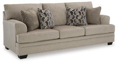 Taupe, complete sofa angle view - 4