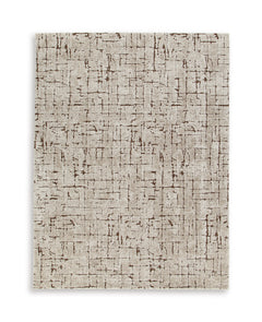 Brown/Taupe 108" x 144", complete rug product view - 1