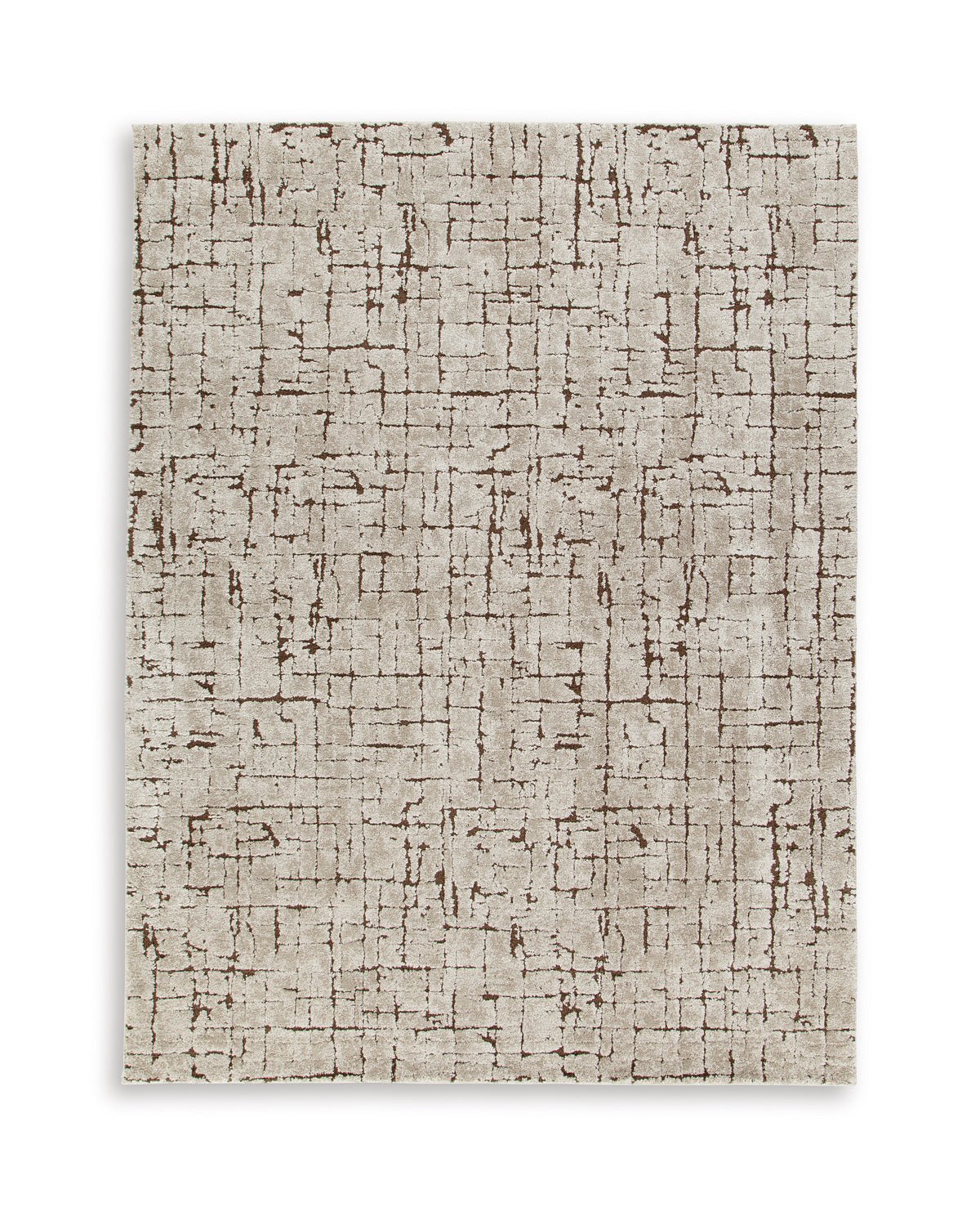Brown/Taupe 108" x 144", complete rug product view