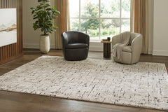 Brown/Taupe 108" x 144", room view; furniture excluded - 2