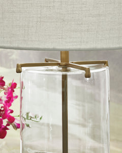 Clear/Gold Finish table lamp, product view 3 - 3
