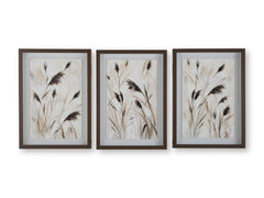 Brown/Black/White Honslow wall art set, full product view - 1