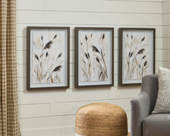 Brown/Black/White Honslow wall art set, product view 5 - 5