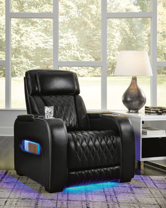Black, recliner in room; other furniture and decor excluded - 2