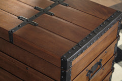 Brown Kettleby storage trunk, product view 4 - 4