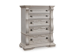 Antique White / Chest of Drawers, complete product angled view - 1