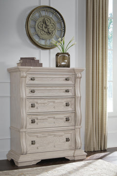 Antique White / Chest of Drawers, room setting; accessories not included - 4