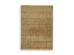 Golden Brown 60.13" x 84.75", complete rug product view - 9