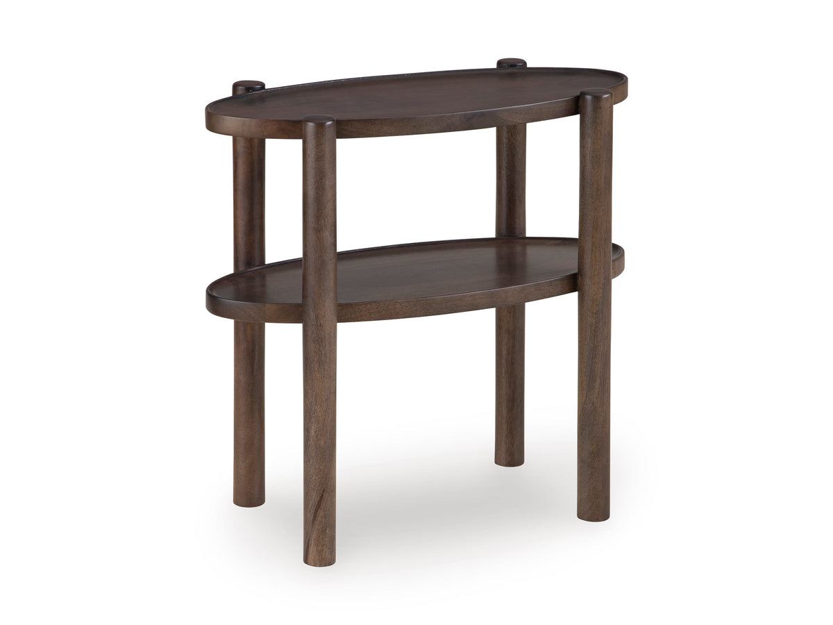 Gray Brown Accent Table, view 1