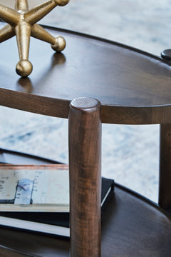 Gray Brown Accent Table, view 2 - 2