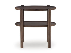 Gray Brown Accent Table, view 4 - 4