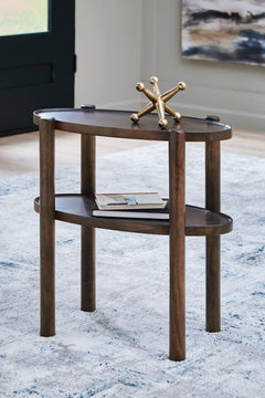 Gray Brown Accent Table, view 5 - 5