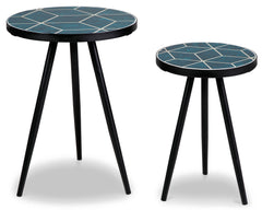 Teal Clairbelle two-table set, product view 2 - 2