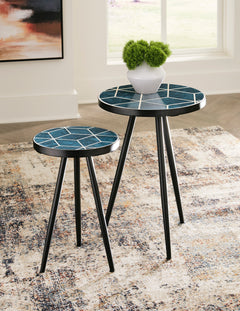 Teal Clairbelle two-table set, product view 5 - 5