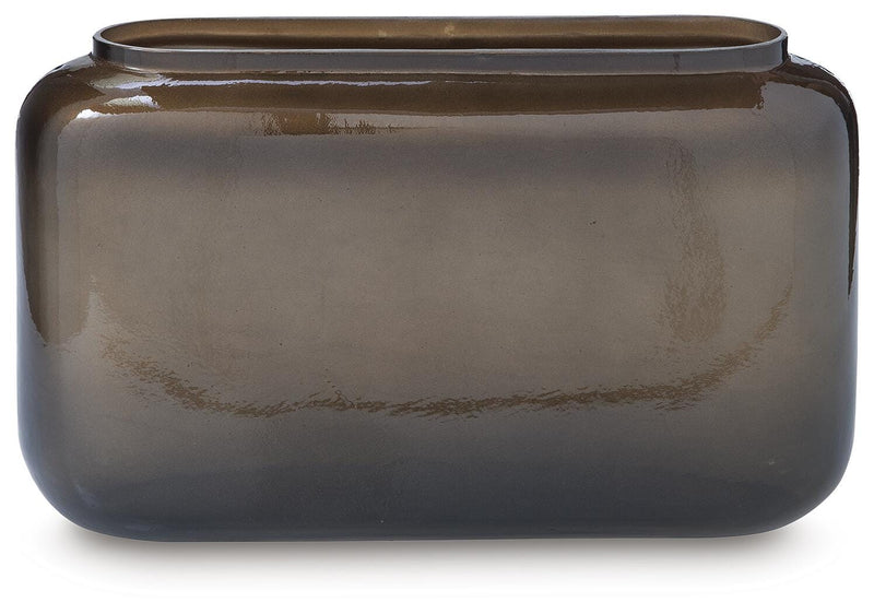 Sumner Metallic Brown Glass Vase