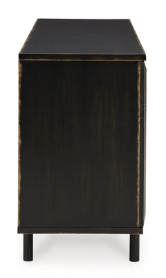 Distressed Black Accent Cabinet, view 4 - 4