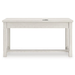 Antique White Home Office Desk, product view 4 - 4