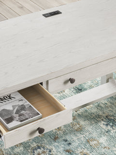 Antique White Home Office Desk, product view 5 - 5