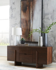 Medium Brown Accent Cabinet, view 7 - 7