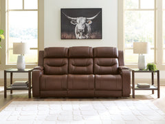 Brown, sofa in room setting - 2