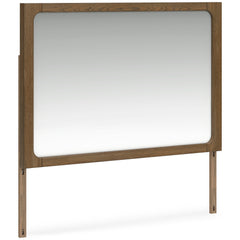 Light Brown Mirror, view 1; selected furniture detail; mattress bedding and decor excluded - 37