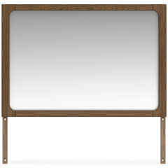 Light Brown Mirror, view 2; selected furniture detail; mattress bedding and decor excluded - 38