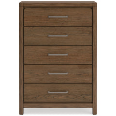 Light Brown Chest, view 2; selected furniture detail; mattress bedding and decor excluded - 41