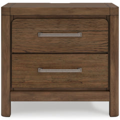 Light Brown Nightstand, view 2; selected furniture detail; mattress bedding and decor excluded - 44