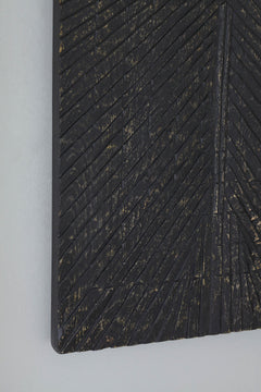 Antique Black Lenora carved wood wall decor, product view 4 - 4