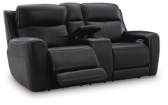 Onyx, complete loveseat with power recliner extended - 7