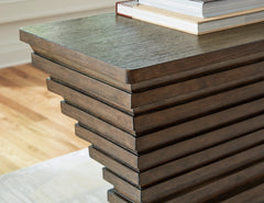 Warm Brown Sofa Console Table, product view 5 - 5