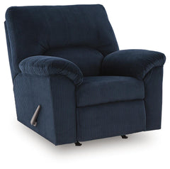 Navy, full recliner in closed position - 1