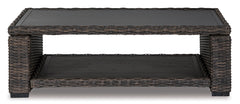 Brown Rectangular Cocktail Table, product view 2 - 2